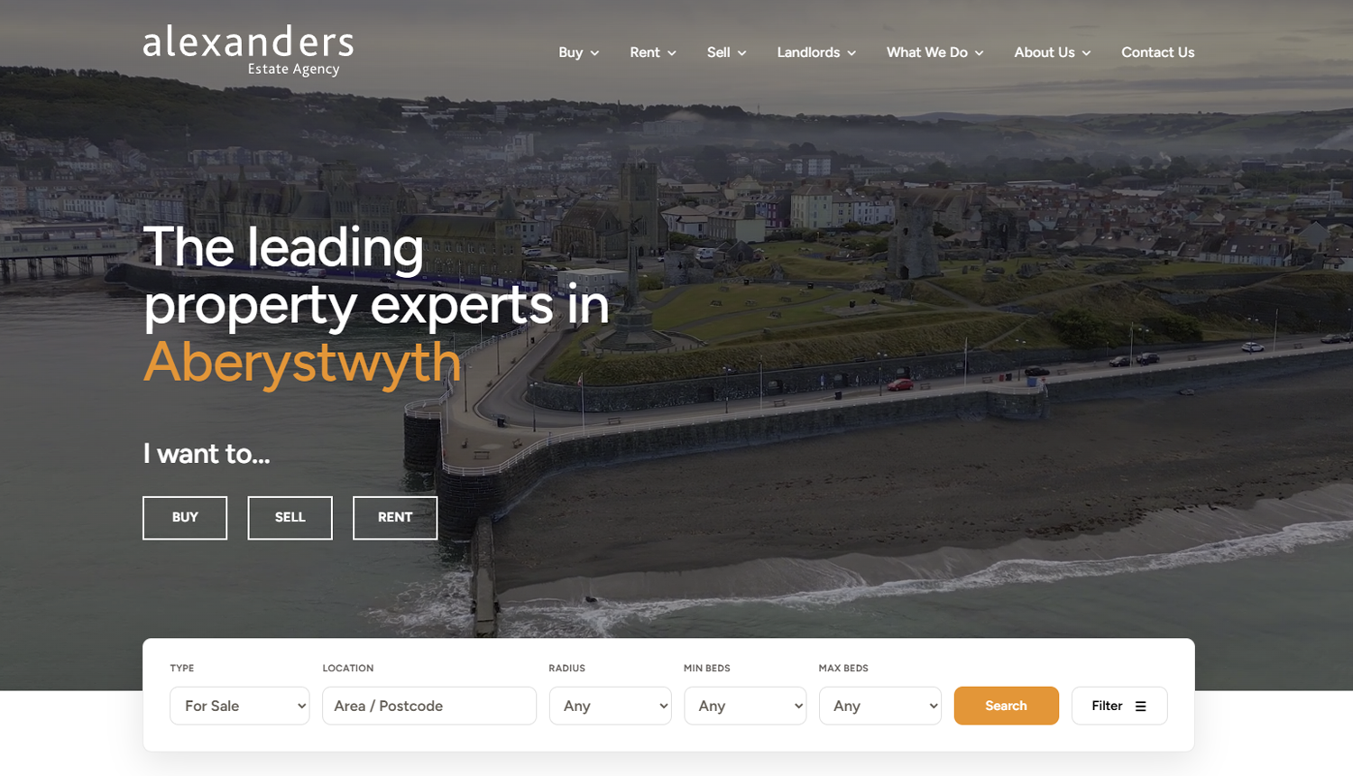 Alexanders Estate Agents website project
