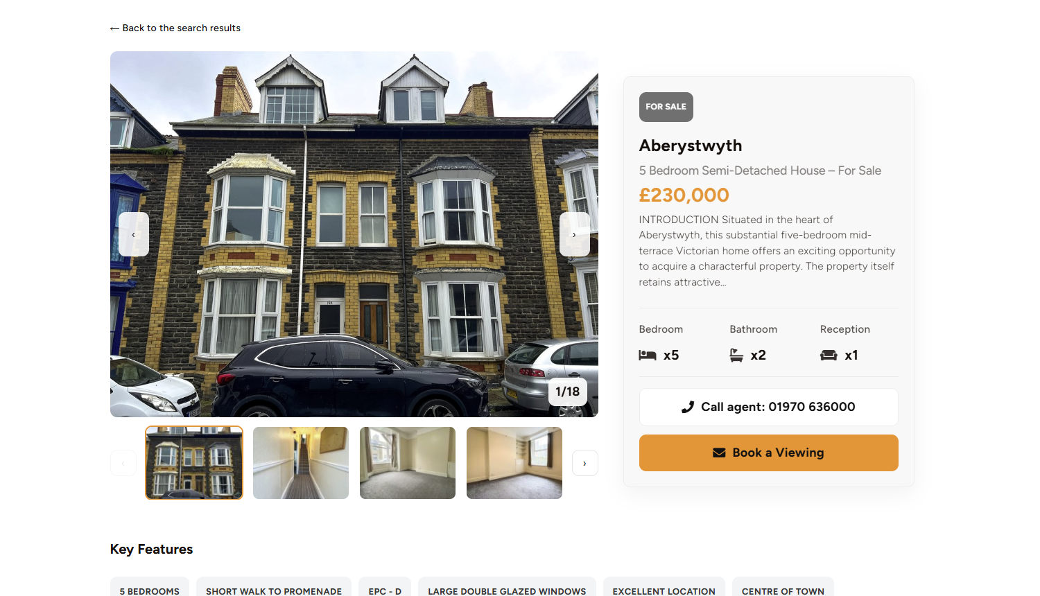 Alexanders Estate Agents project screenshot