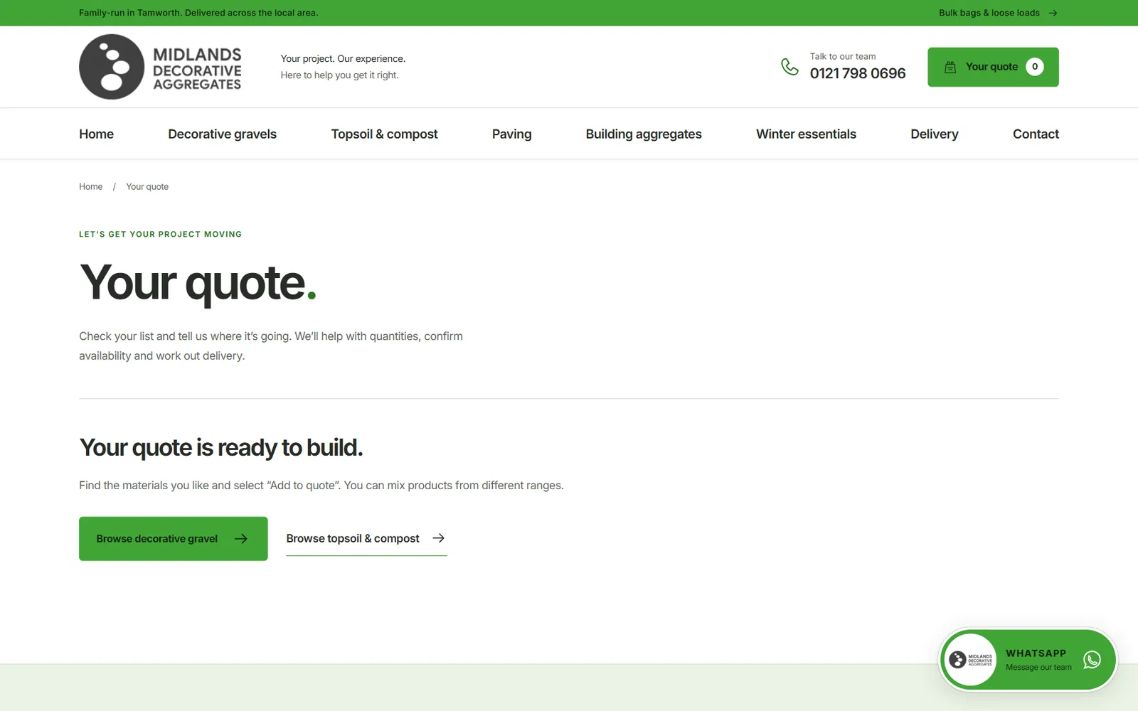 Midlands Decorative Aggregates screenshot
